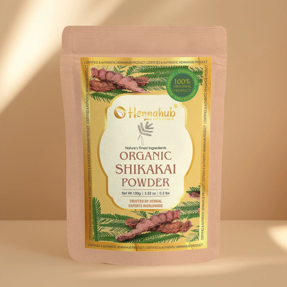 Hennahub Gold Shikakai Powder for Gentle Hair Care and Natural Shine | Double Filtered 100g