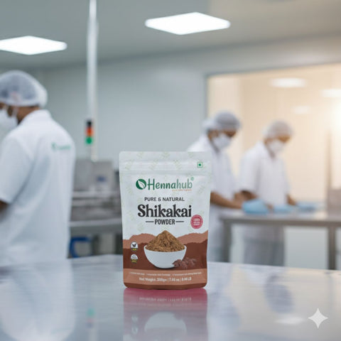 Hennahub Shikakai Powder for Gentle Hair Care and Natural Shine