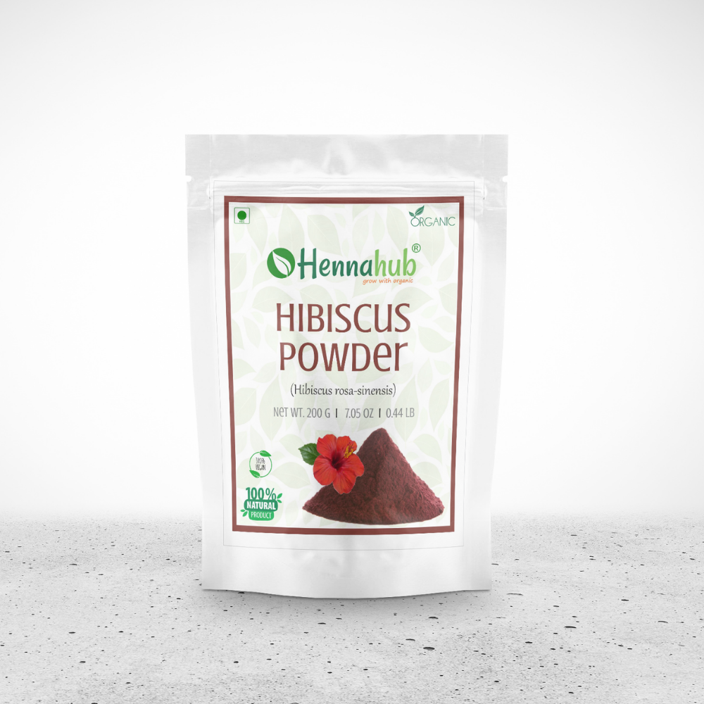 Organic Hibiscus Powder for Hair Care 200gm - hennahubstore