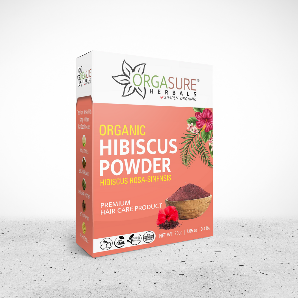 Organic Hibiscus Powder for Hair Care 200gm - hennahubstore