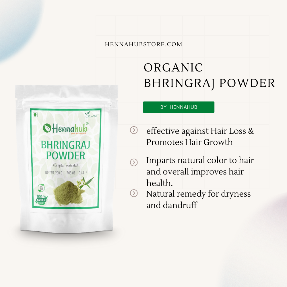 Natural Bhringraj Powder for Hair care, 1 kg - hennahubstore