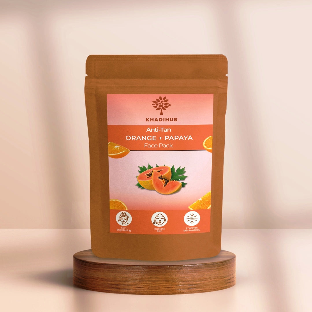 Orange-Papaya Face Pack, Skin Lightener - Works as a Natural Bleach